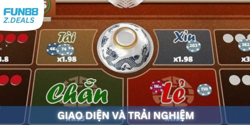 Giao diện và trải nghiệm của bộ môn Xóc Đĩa tại Fun88