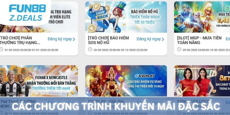 Các loại khuyến mãi đặc sắc tại Fun88