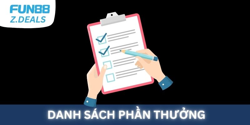 Danh sách phần thưởng hấp dẫn mỗi tháng từ chương trình Chuyến Đi Vàng tại Fun88